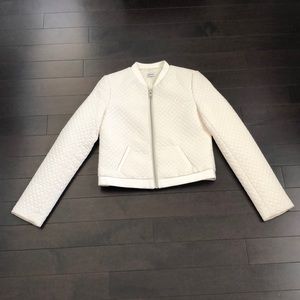 White Bomber Jacket